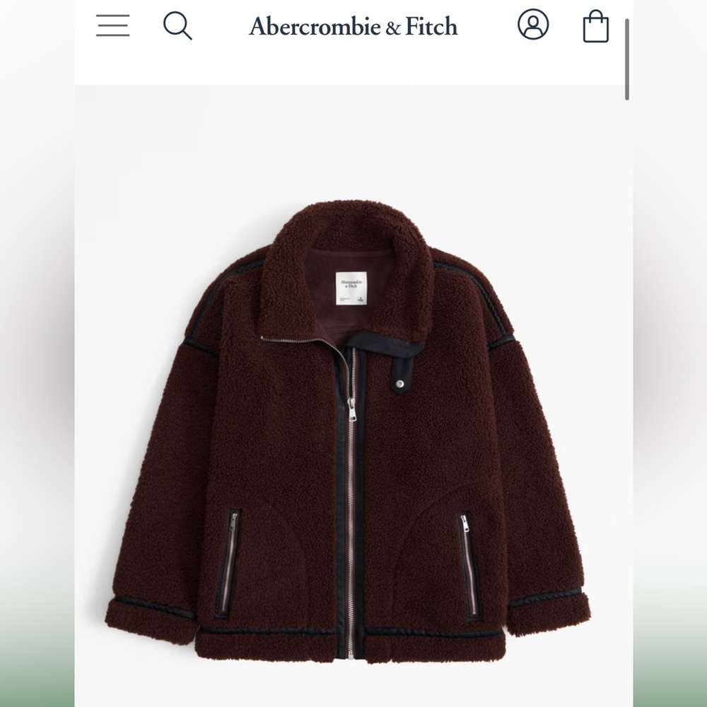 Women’s contrast Sherpa jacket